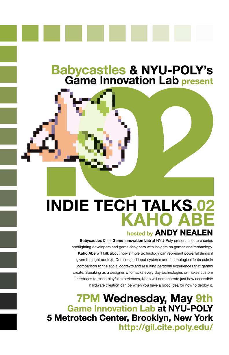 Indie Tech Talk 02 Kaho Abe Nyu Game Center