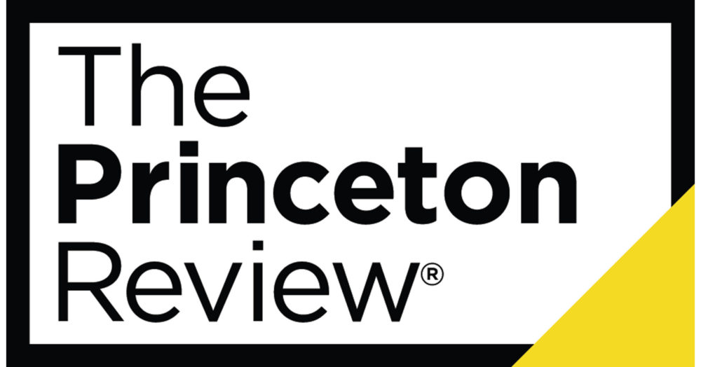 Rectangular text box that reads "The Princeton Review"